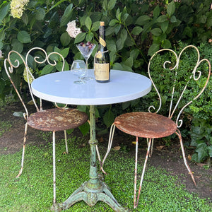 French Bistro Table ~ French Green Base