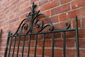 1930's French Iron Gate ~ Green Patina
