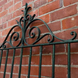 1930's French Iron Gate ~ Green Patina