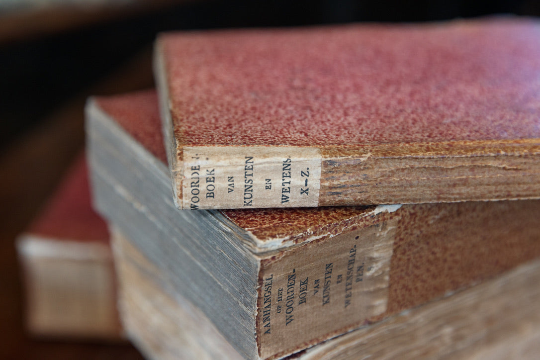 Antique Book Collection ~ Dictionary's of Arts & Sciences – French & Sons