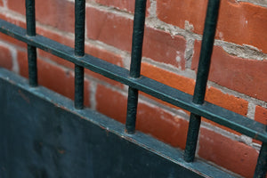 1930's French Iron Gate ~ Green Patina
