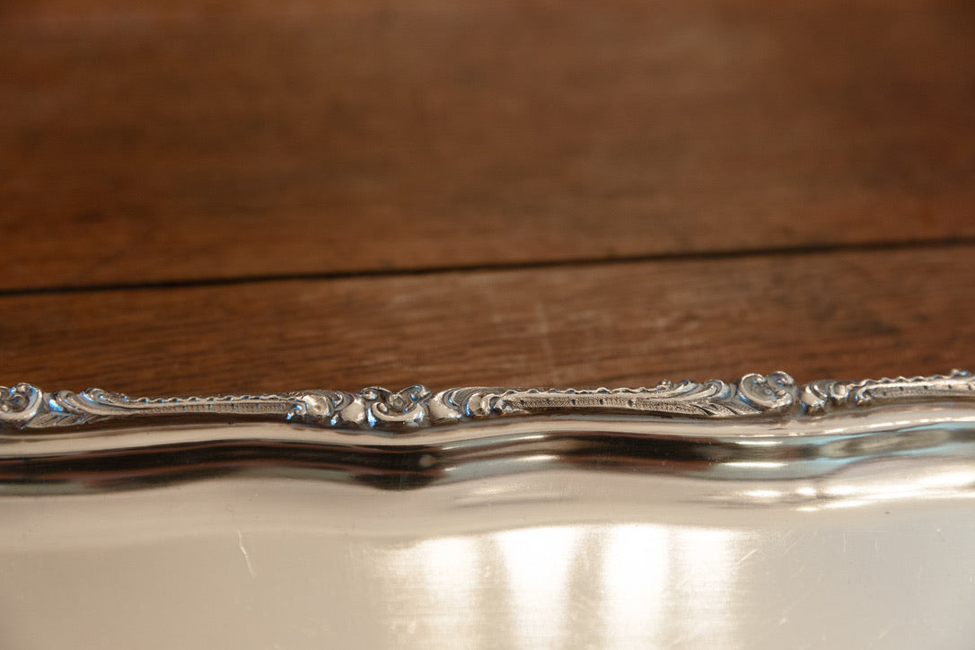 Vintage Belgian Wiskemann Silver Plated Tray