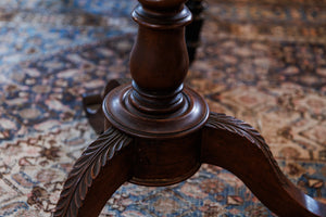 Antique English Mahogany Pedestal Table