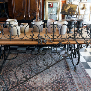 19th Century French Balcony Grills ~ Flower Pot Holder