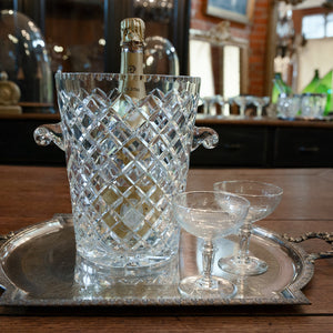 French Crystal Champagne Bucket ~ Large