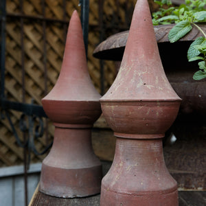 Vintage Italian Terracotta Finials