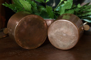 Baby Vintage French Restaurant Kitchen Coppers