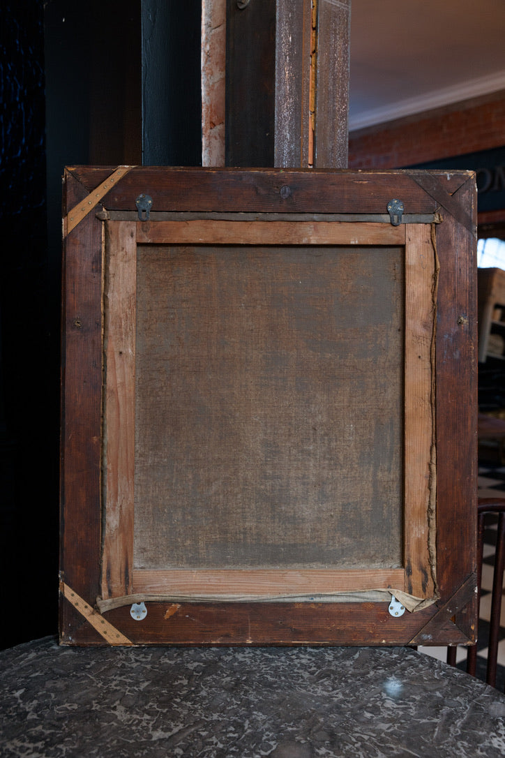 French Oil Portrait Canvas ~ Gilt Frame