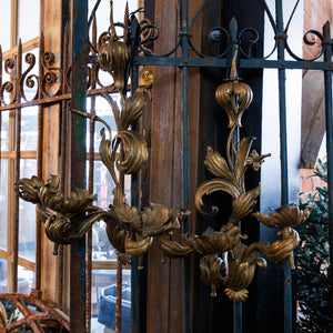 Late 19th Century Italian Metal Wall Sconces