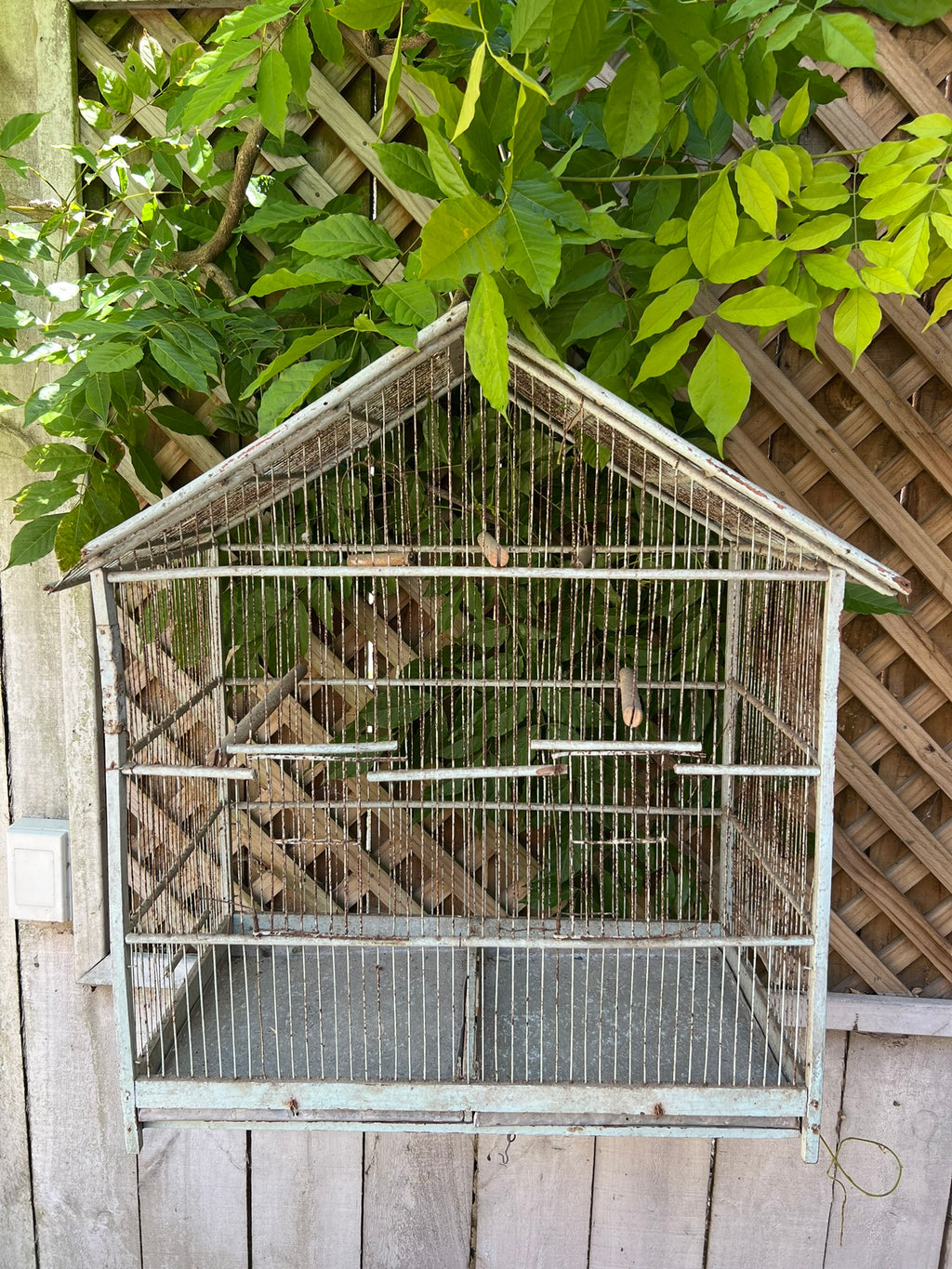 1950's French Birdcage ~ Grey Patina