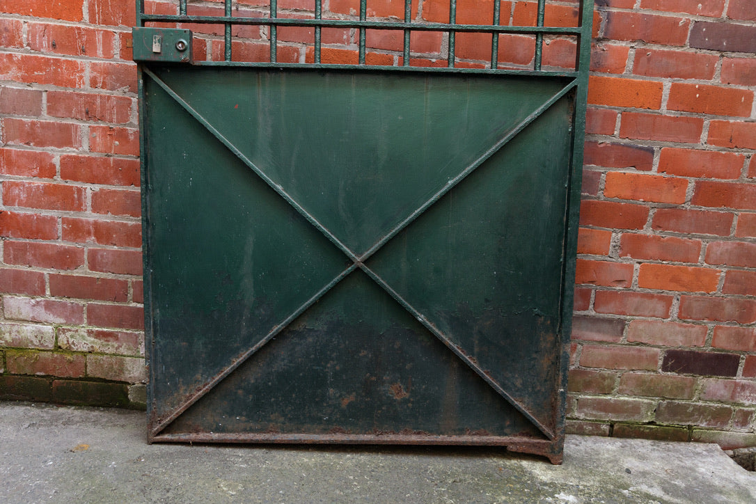 1930's French Iron Gate ~ Green Patina