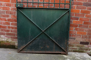 1930's French Iron Gate ~ Green Patina