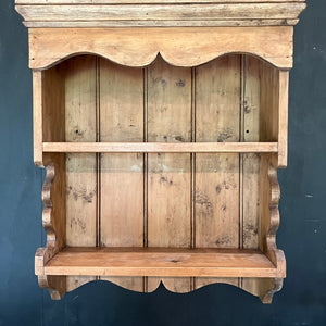 Vintage French Kitchen Farmhouse Pine Shelf