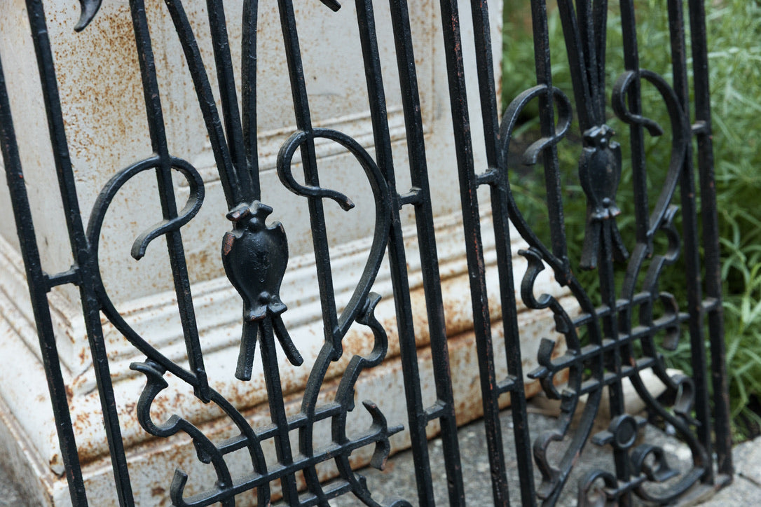 Vintage French Cast Iron Grills ~ Black