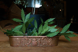 French Vintage Copper Poacher ~ Coat Of Arms