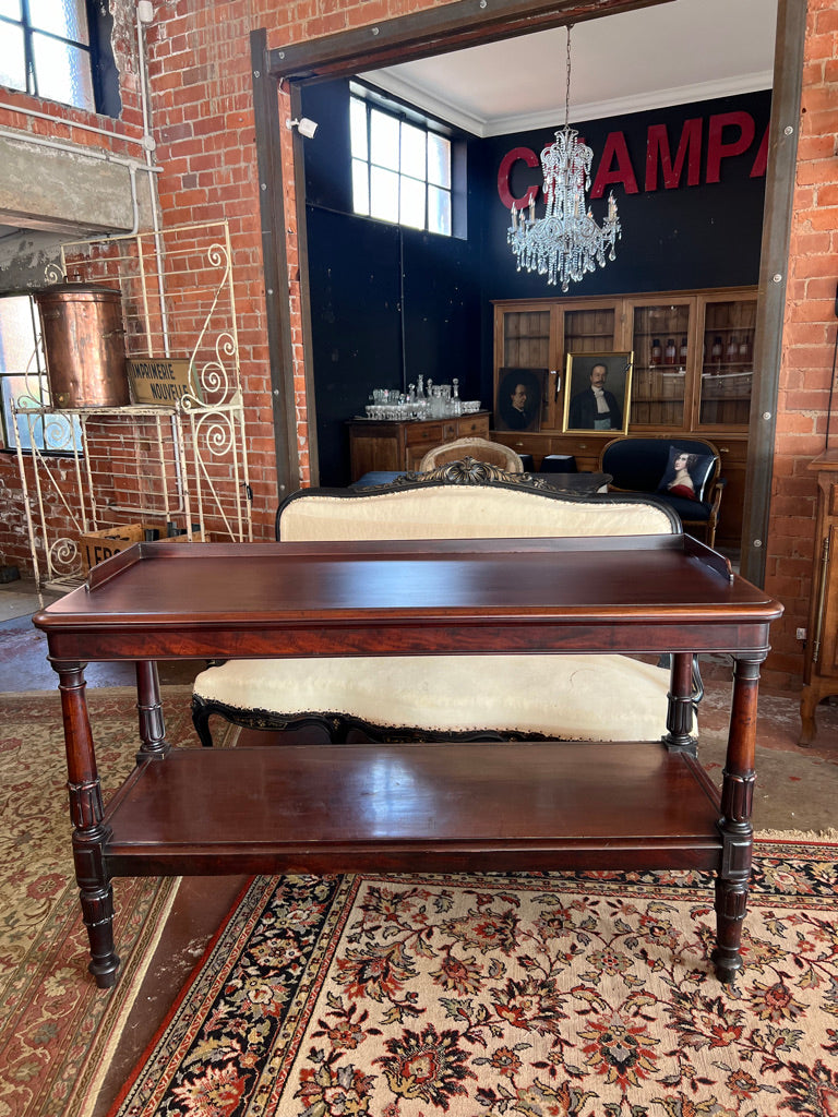 19th Century English Mahogany Buffet Server/Dumb Waiter