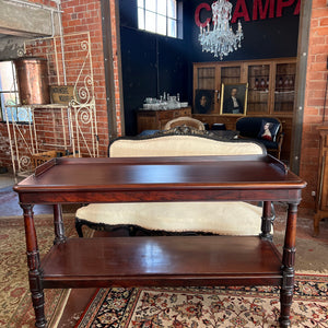 19th Century English Mahogany Buffet Server/Dumb Waiter