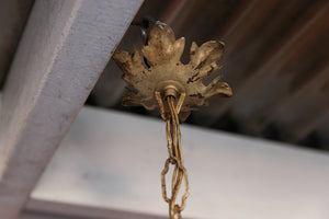 Gorgeous 1950's Italian Florentine Mandarin Chandeliers