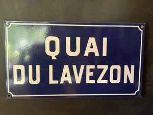 Original Vintage French Enamel Street Signs