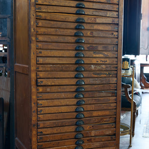 Fantastic Original 1930's French Industrial Printers Drawers