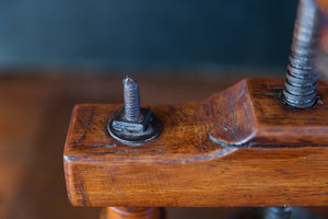 Vintage French Olive Press ~ Cherrywood