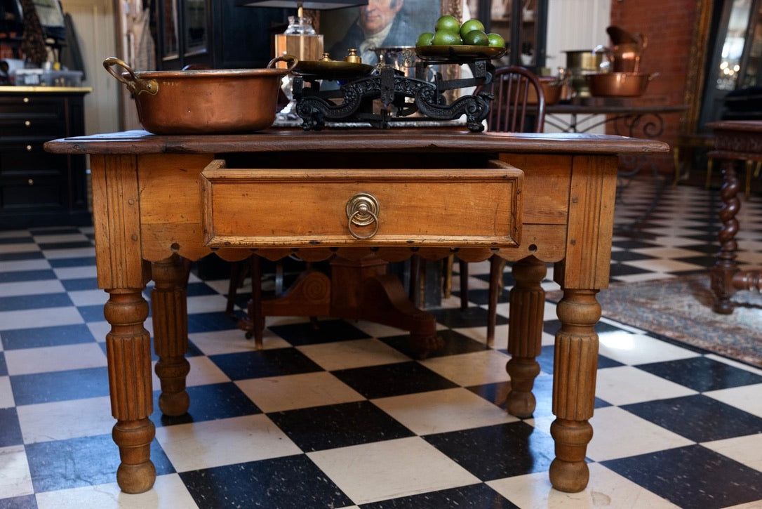 19th Century French Farmhouse Kitchen Block