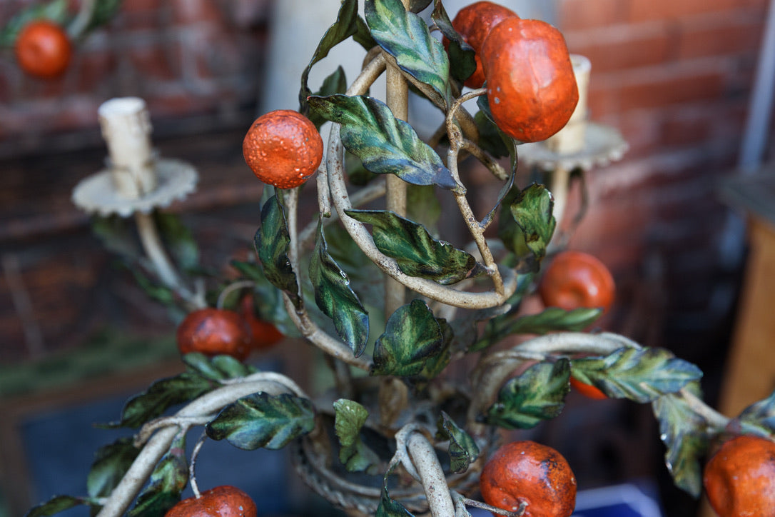 Gorgeous 1950's Italian Florentine Mandarin Chandeliers