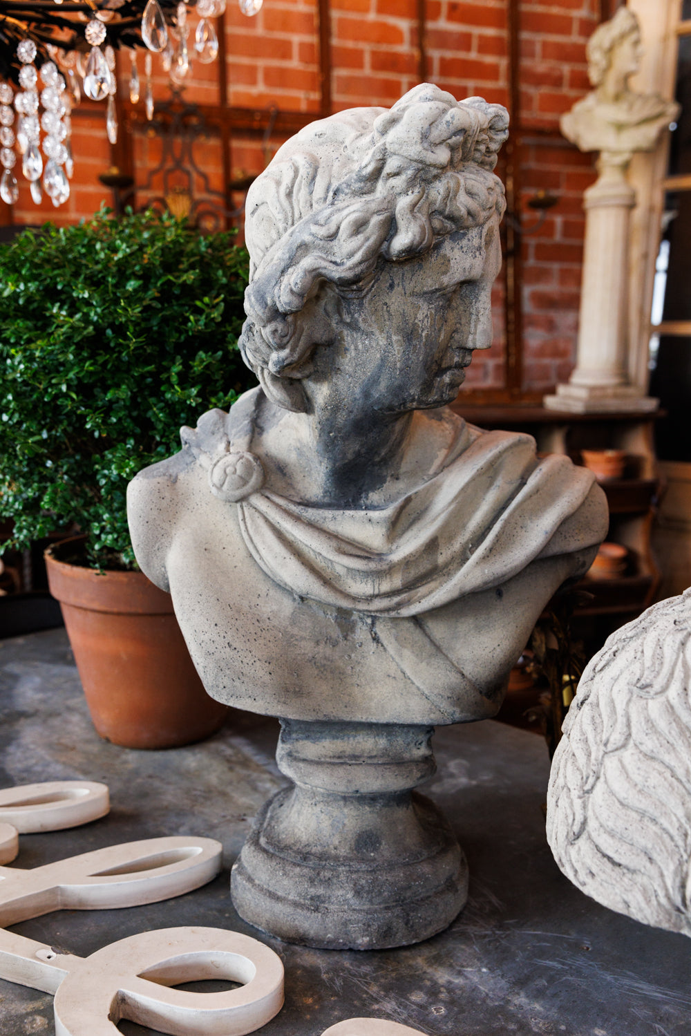 Apollo Stone Bust