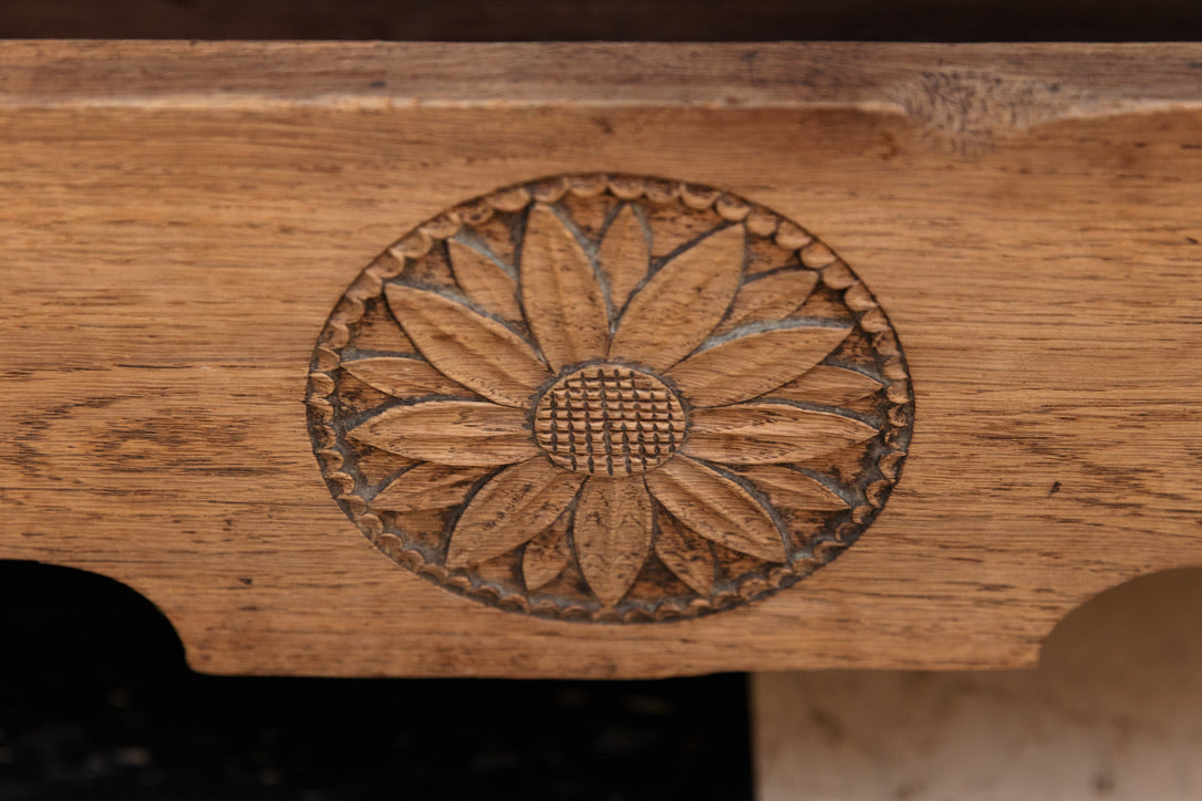 19th Century French Bleached Oak Dresser