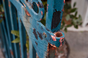 Vintage French Gate ~ Blue Patina