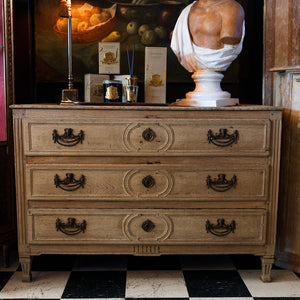 19th Century French Bleached Chest Of Drawers
