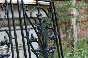 Vintage French Cast Iron Grills ~ Black