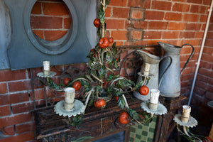 Gorgeous 1950's Italian Florentine Mandarin Chandeliers