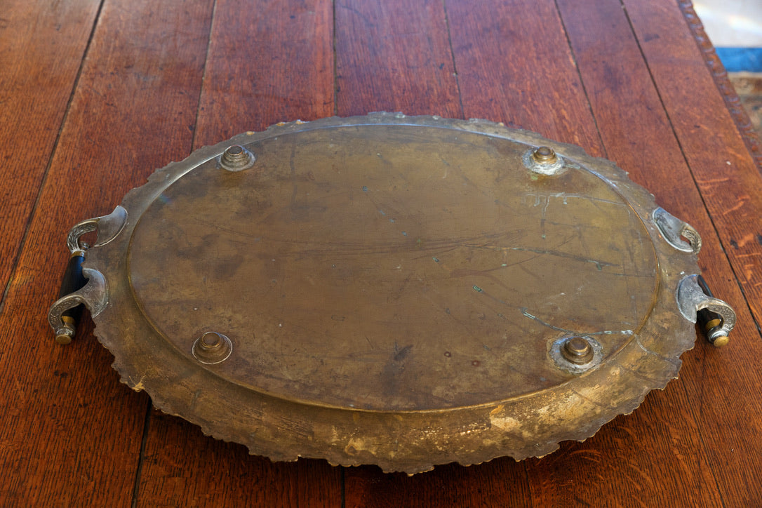 Beautiful Original French Napoleon III Tray ~ Bronze