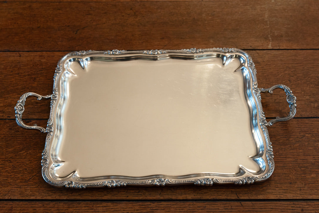 Vintage Belgian Wiskemann Silver Plated Tray