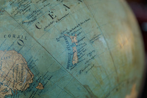 Beautiful Original French 19th Century World Globe
