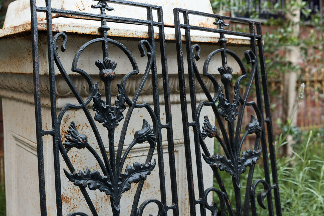 Vintage French Cast Iron Grills ~ Black