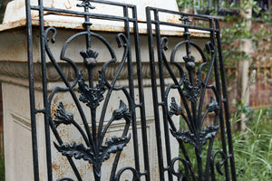 Vintage French Cast Iron Grills ~ Black