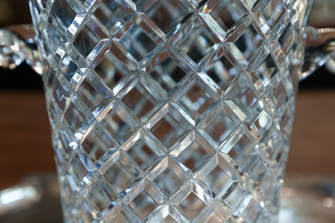 French Crystal Champagne Bucket ~ Large