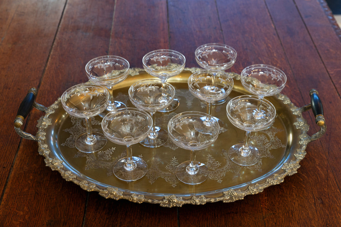 Beautiful Original French Napoleon III Tray ~ Bronze