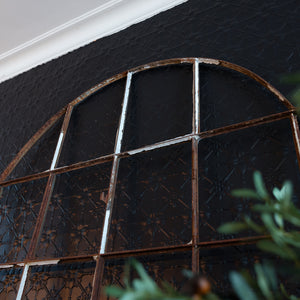 Large 19th Century French Arched Orangerie Window Frame
