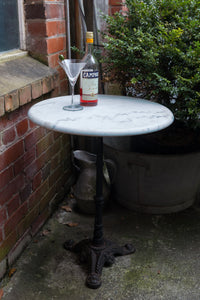 French Marble Bistro Table