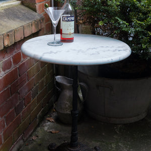 French Marble Bistro Table
