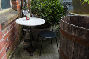 French Marble Bistro Table