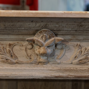 19th Century French Oak WhiteWashed Bookcase