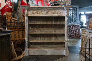 19th Century French Oak WhiteWashed Bookcase