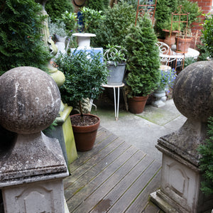 Vintage French Stone Entrance Balls