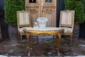 19th Century French Louis XVI Gilded Chairs