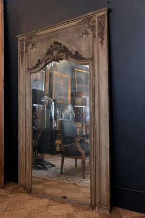 Antique French Trumeau Mirror