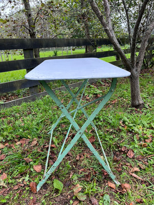 French Green Garden Folding Table
